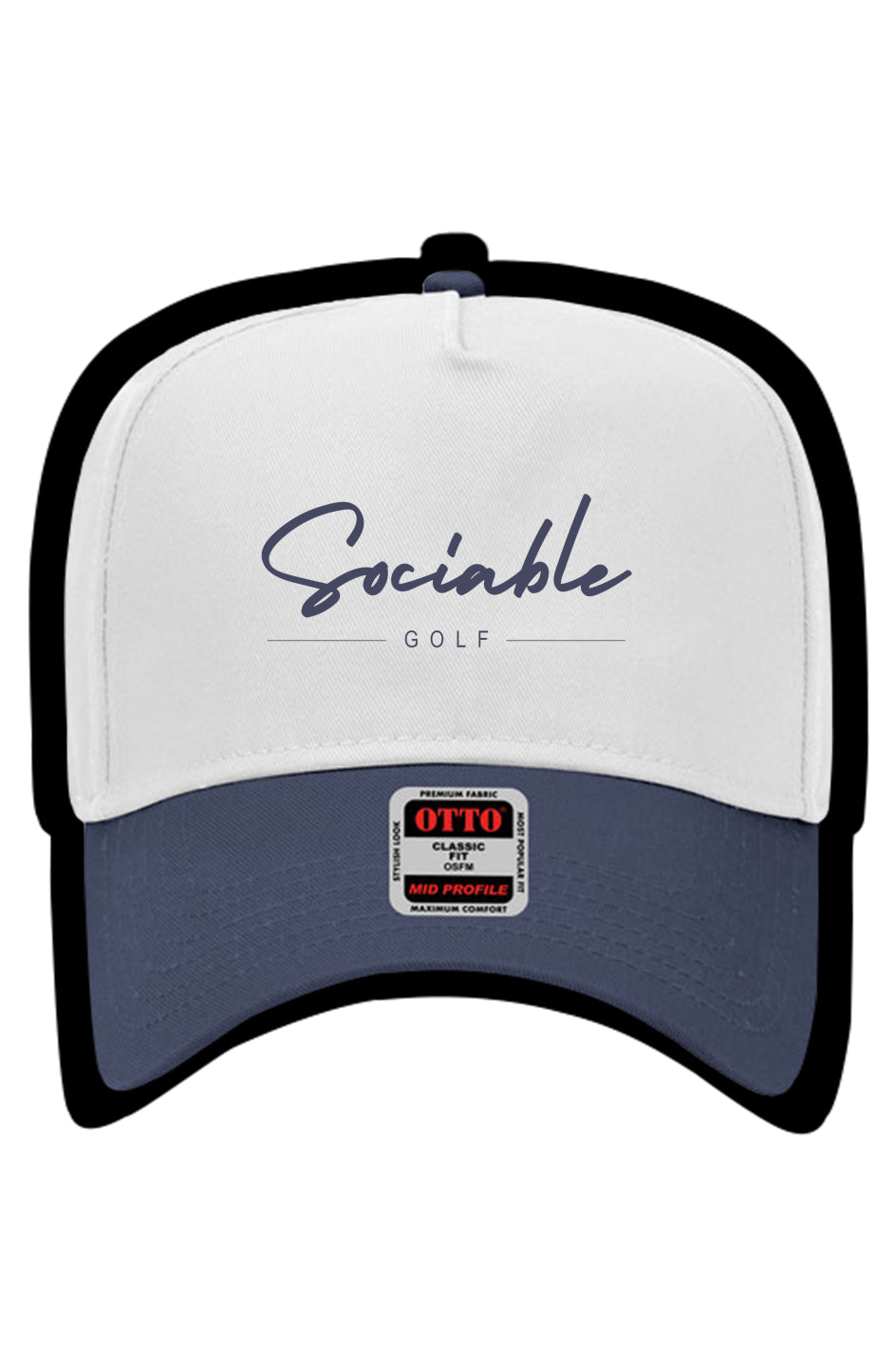 White/Navy Cap